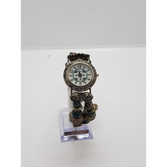 LA Express women's watch. Multi colored beaded band,. LAX206-070 PC21 - Picture 2 of 8